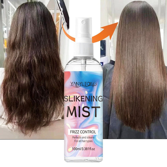 Perfumed Hair Mist Smoothing Spray 100ml — Heat Protection, Anti-Frizz, Moisturizing & Detangling Leave-In Formula | Long-Lasting Fragrance for Straight, Curly & Frizzy Hair | All Hair Types Unisex