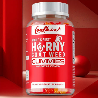 Horny Goat Weed Gummies with Maca Root Tongkat Ali Tribulus & L-Arginine – Men's Vitality & Energy Support Chewable Supplement, 60 Gummies, Natural Male Wellness Formula