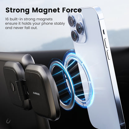 Tesla Magnetic Car Phone Holder T4 Upgraded Model – Strong Magnet Dashboard Mount Compatible with Tesla Model 3 Model Y Model S Model X