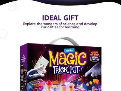 180+ Magic Tricks Kit for Kids – Complete Magician Starter Set with Step-by-Step Video Lessons, Magic Wand, Illusion Cards & Classic Props | Birthday Christmas Gift for Boys Girls Ages 6+