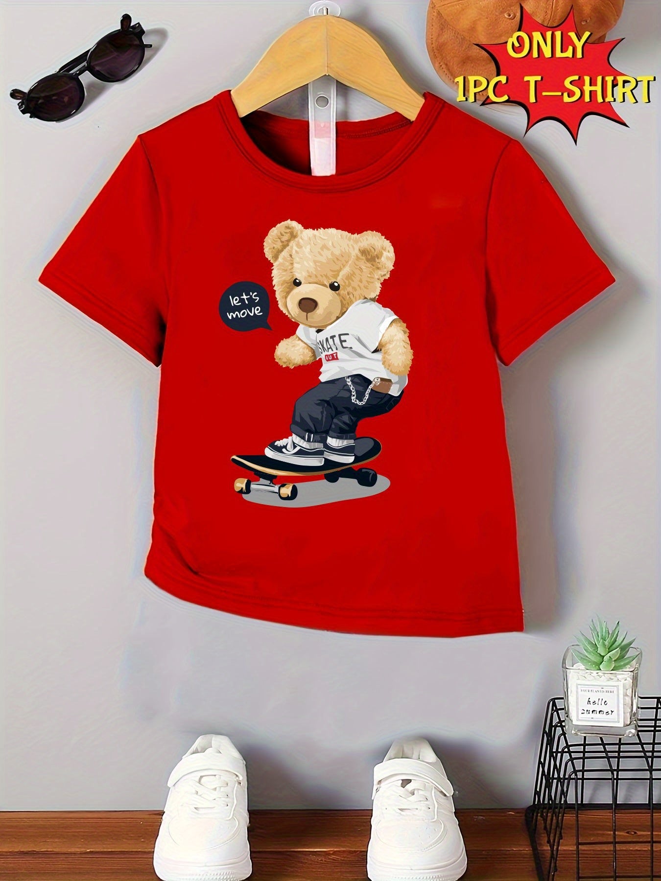 Boys's Graphic Print T-Shirt - Short Sleeve 670757