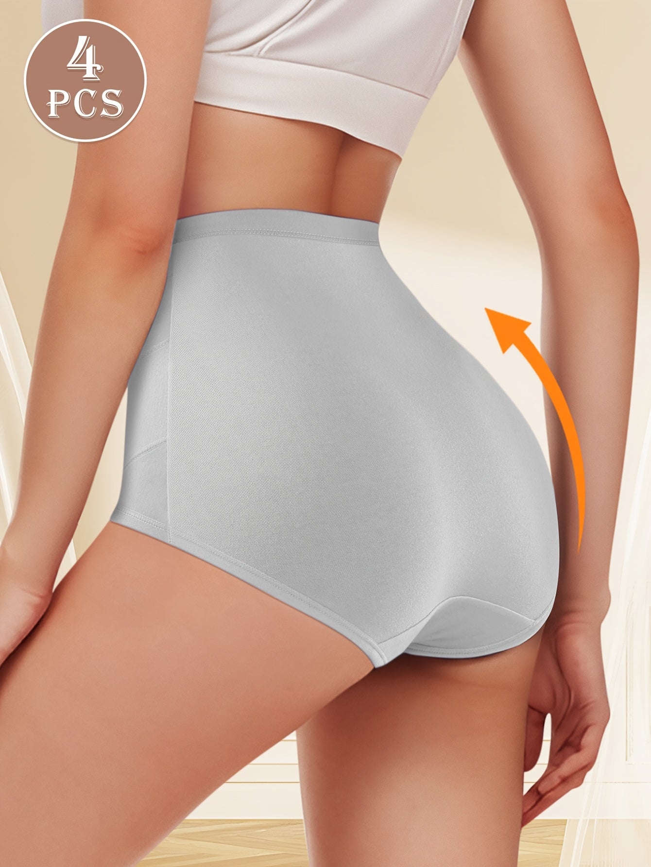 Women’s 4-Pack High-Waist Shapewear Briefs - Tummy Control Support Style 2693