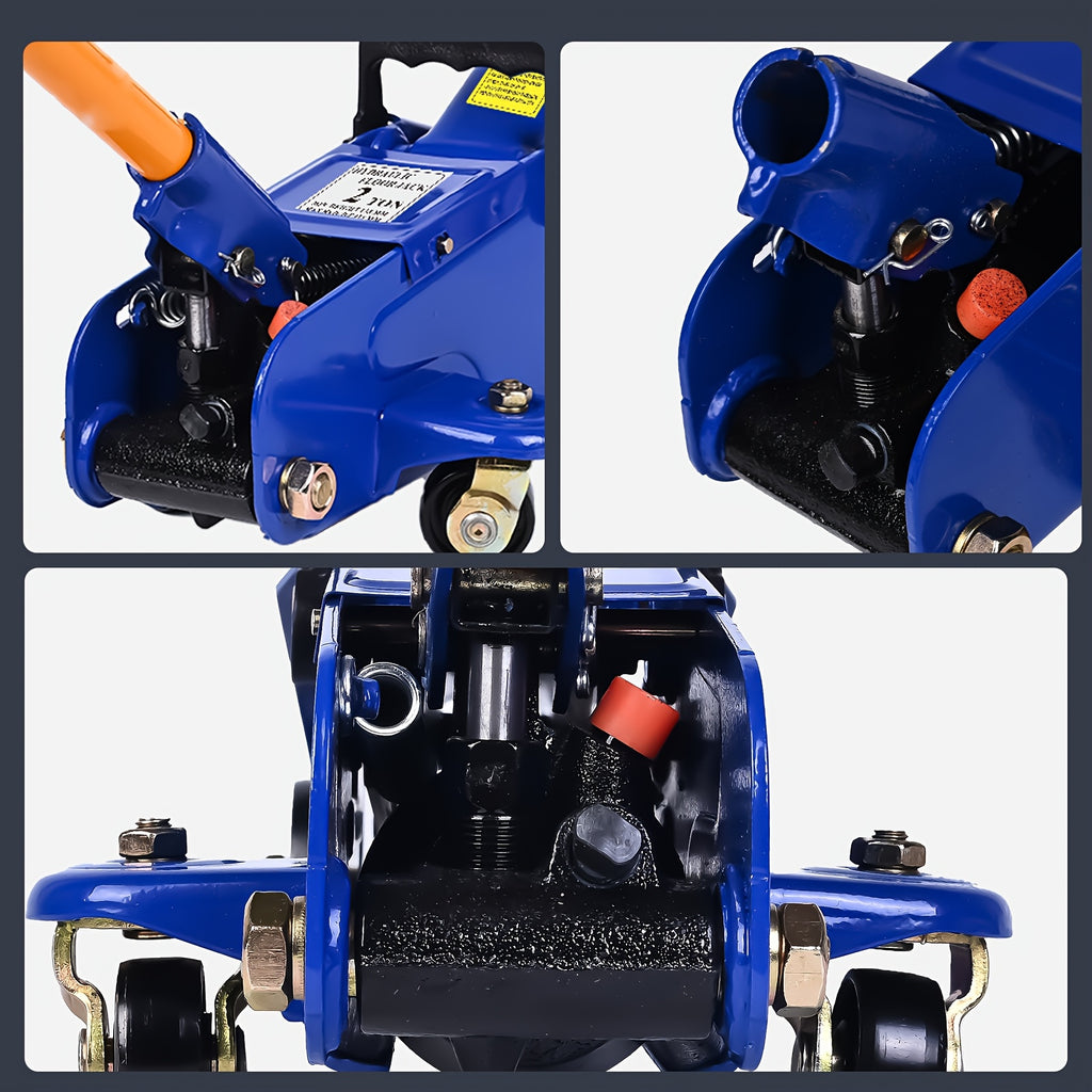 Aain Low Profile Hydraulic Floor Jack Suitable for, Workshop & Commercial Use - 2 Ton (4000 Lbs) Capacity, High-Carbon, Compact Trolley Jack with Wide Lifting Range (5.1"-13") for Vehicle Maintenance