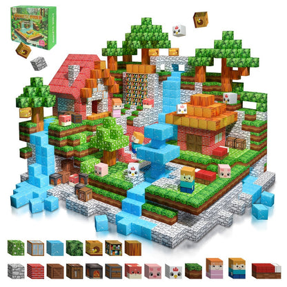 Magnetic Blocks STEM Building Toys for Kids 48/54/64/100/102/108pcs – Sensory Magnetic Tiles Set for Boys Girls Ages 3 4 5 6 7 8 9 10, Birthday Christmas Halloween Gift, Random Color