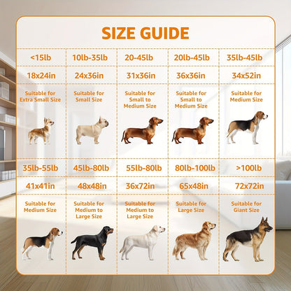 Washable Dog Pee Pads Reusable – Super Absorbent Non-Slip Puppy Training Pads with Bone Print for Potty Training, Whelping, Crate, Couch & Travel | Machine Washable Pet Pads