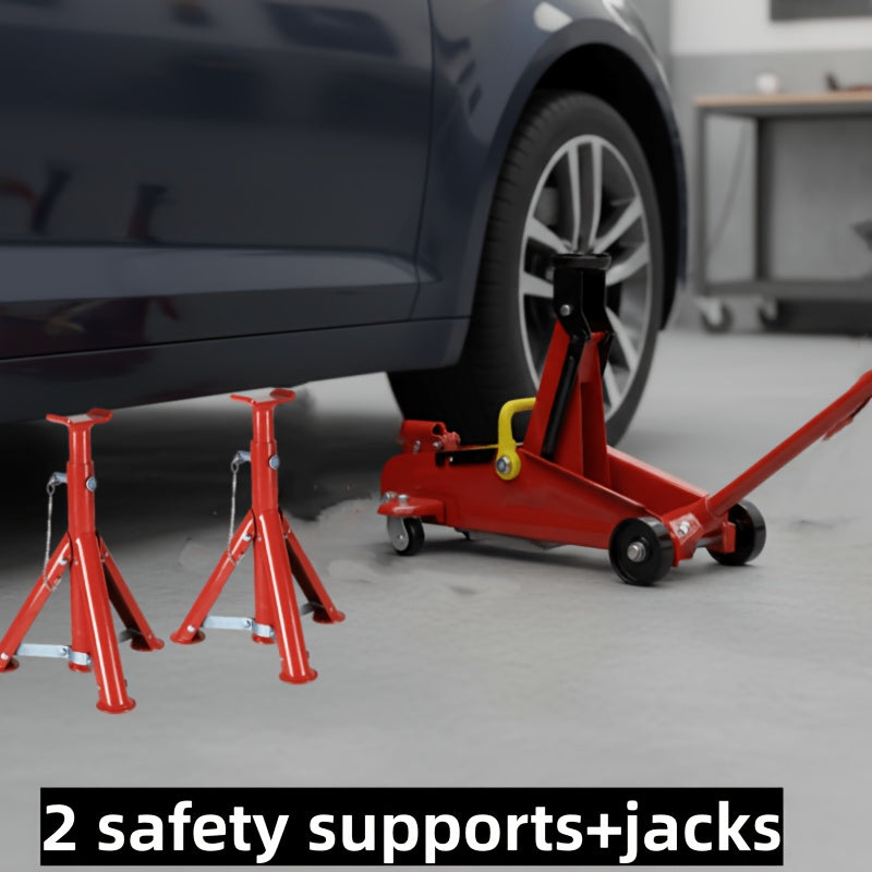[Jack Stand & Hydraulic] 3-Ton Jack Stand (2-Pack) Or 2-Ton Horizontal Hydraulic Jack, Floor Jack for Vehicle Maintenance, Suitable for Auto Repair