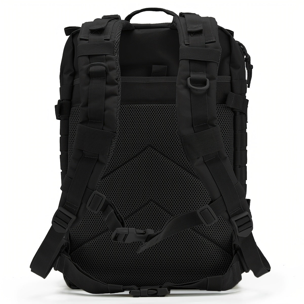 Hunting Rucksack Tactical Hiking Backpack Durable Polyester Multifunctional Camping Backpack with Utility Pocket Zipper Chest Adjustment Straps for 3 Day Trekking Outdoor Sports Hunting Black Green Khaki
