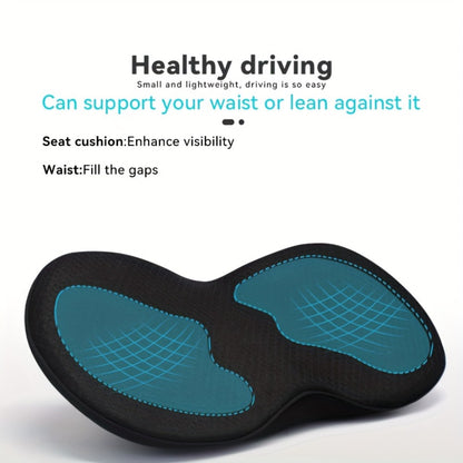 Car Neck Pillow & Seat Cushion - Memory Foam Cervical Support for Driving, Office & Home | Lumbar & Spine Relief Cushion