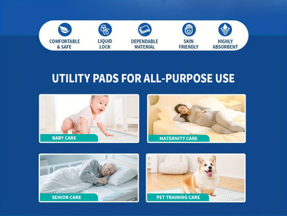 Extra Large Disposable Underpads 30x36 Inch Super Absorbent Adult Incontinence Bed Pads with Effective Odor Control Chucks Pads Leak-Proof Protection for Elderly and Adults 50 to 200 Pieces Value Pack