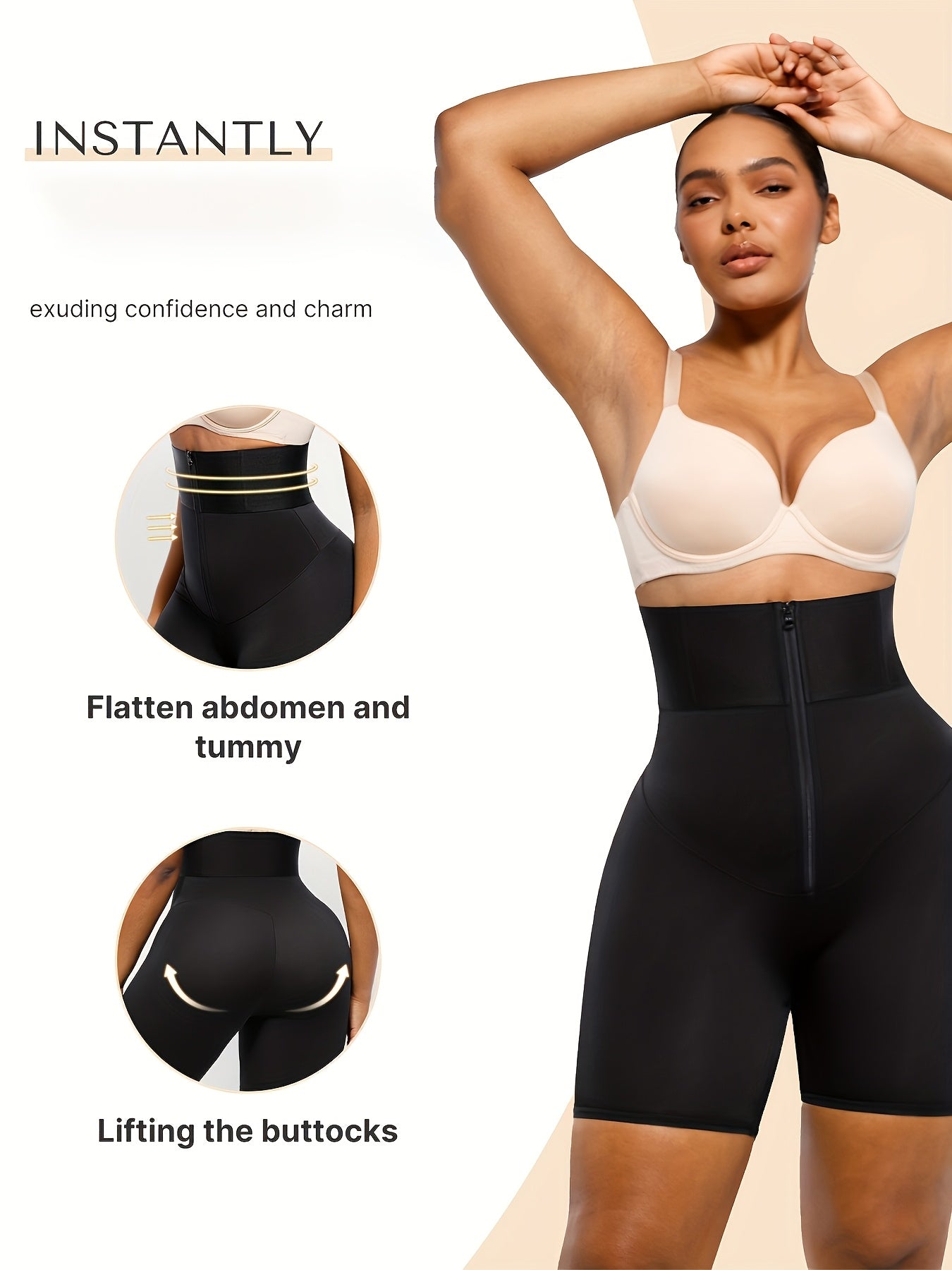 Women's Shapewear Shorts - High-Waist Style 372837