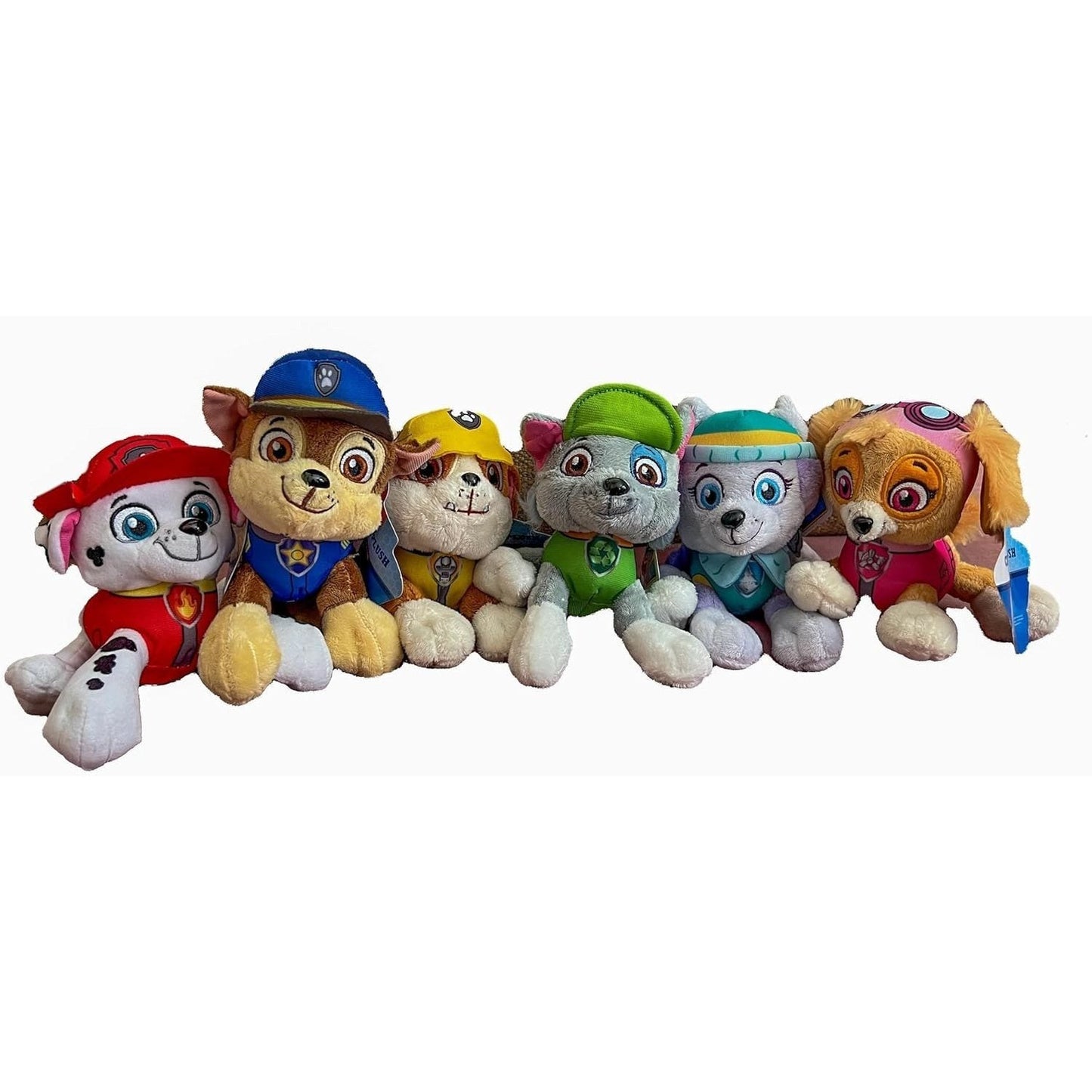 PAW Patrol Plush Toy Set of 6 – Marshall Skye Chase Rubble Rocky Everest 6 Inch Stuffed Animal Figures, Nickelodeon Gift for Toddlers Kids Birthday Christmas