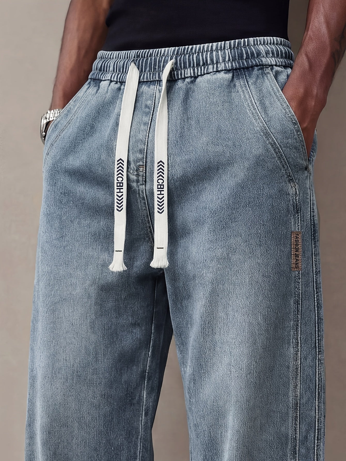 Men's Relaxed Fit Jeans - Classic Wash Clean Finish