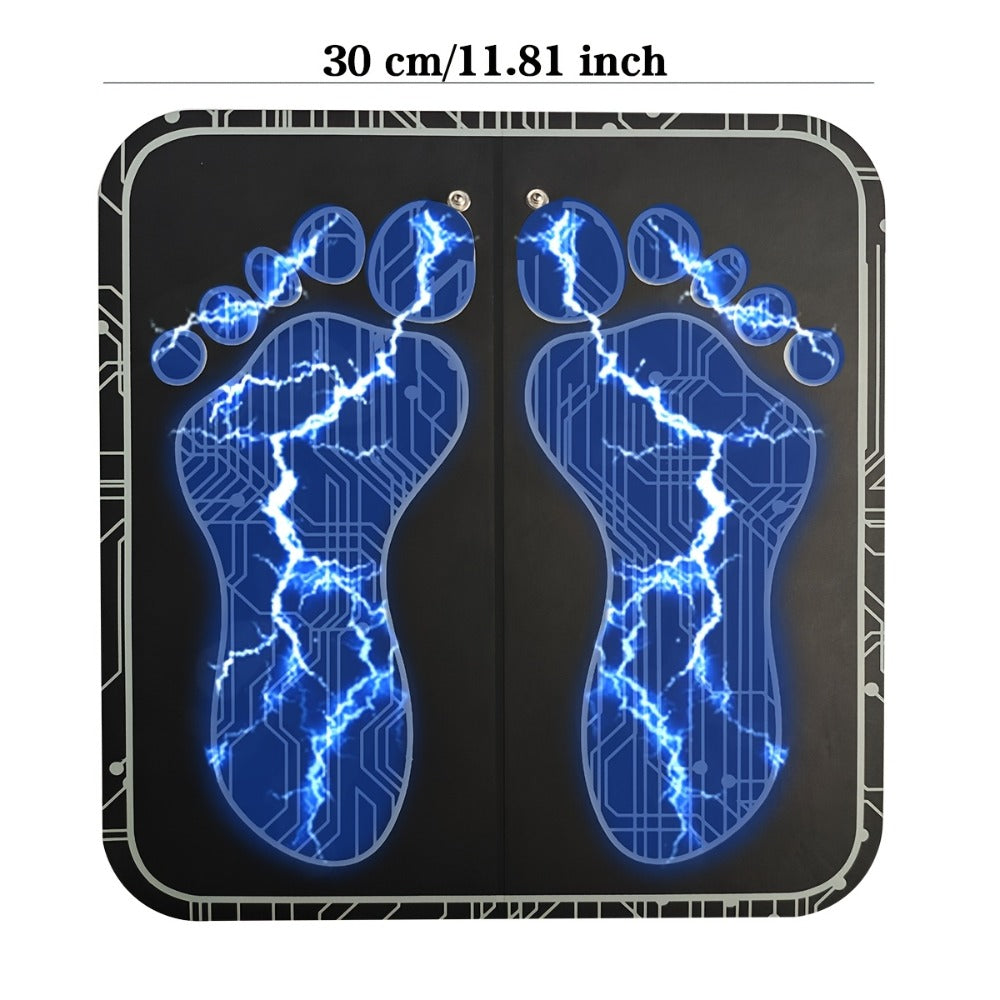 EMS Foot Massager Pad with TENS Therapy – Portable Electric Foot Massage Machine, Reusable Pad, Multiple Mode Adjustment, Pain Relief for Plantar Fasciitis & Tired Feet