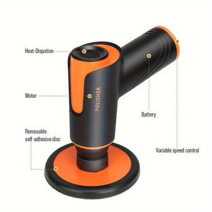 Cordless Car Polisher & Waxing Machine – 100W Rechargeable Buffer, Scratch Repair & Paint Polish for Cars