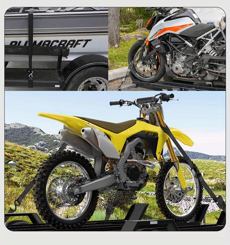 Automatic Retractable Ratchet Strap, Speed Control for Retrieval, Available in 2 Specifications, Hook Lock And Storage Bag for Securing Goods, Motorcycle Transportation And Towing, The Best Gift Choice for Christmas And Festive Occasions
