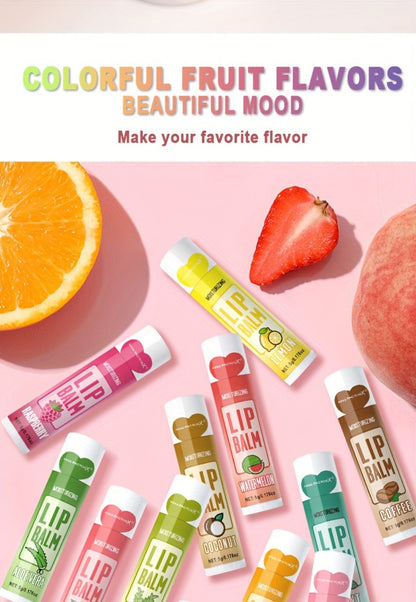 Lip Butter Set 12 Pieces Fruity Scent - Hypoallergenic Glycerin Formula, Glossy Hydrating Lip Balm for All Skin Types, Unisex Daily Lip Care, Valentine Gift for Women