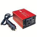 150W Car Power Inverter 12V DC to 110V AC Converter Vehicle Adapter Plug Outlet with 3.1A Dual USB Car Charger for Laptop Computer