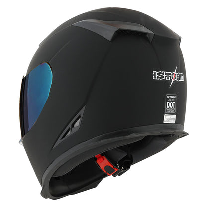 Motorcycle Full Face Helmet with Tinted Shield & Spare Clear Shield Quick Release Buckle Lightweight Aerodynamic Removable Washable Interior, Multiple Colors S M L XL