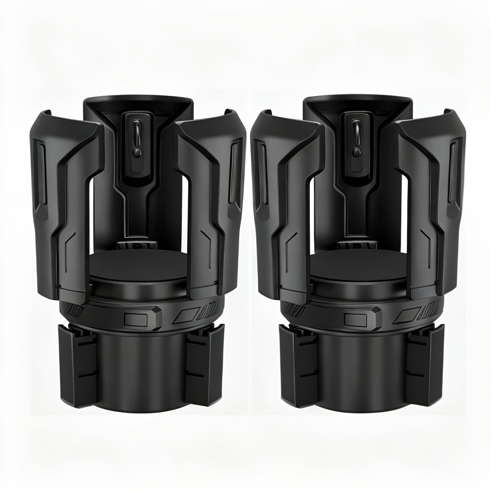 Car Cup Holder Expander Adjustable Auto-Expanding Insert | Fits 12-64 oz Cups Bottles Mugs | Universal Vehicle Cup Holder Adapter No-Tool Install Sturdy Travel Car Interior Accessory