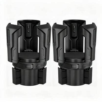 Car Cup Holder Expander Adjustable Auto-Expanding Insert | Fits 12-64 oz Cups Bottles Mugs | Universal Vehicle Cup Holder Adapter No-Tool Install Sturdy Travel Car Interior Accessory