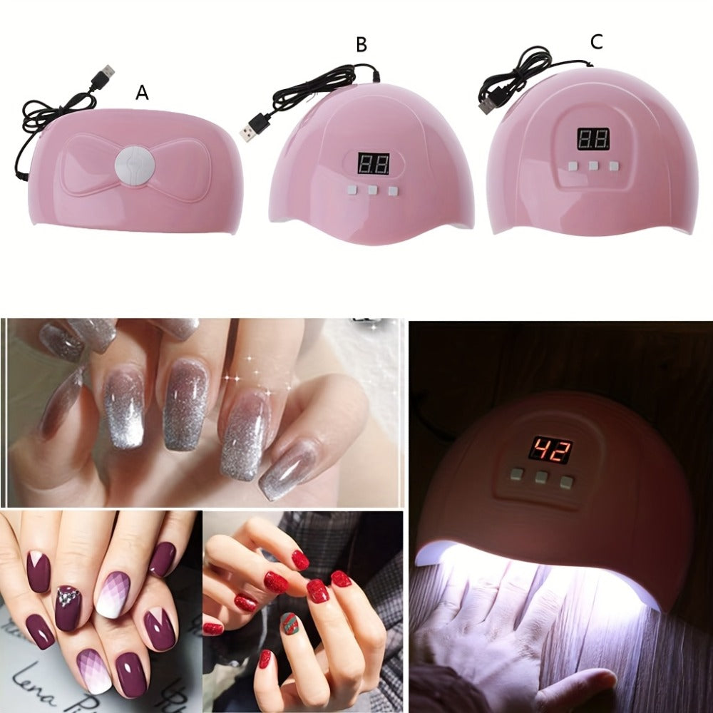 Smart UV LED Gel Nail Lamp with Auto Sensor & LED Countdown Display | Professional Fast Curing Dryer for All Gel Polishes Fingernails Toenails | Salon & Home DIY Manicure Gift for Women