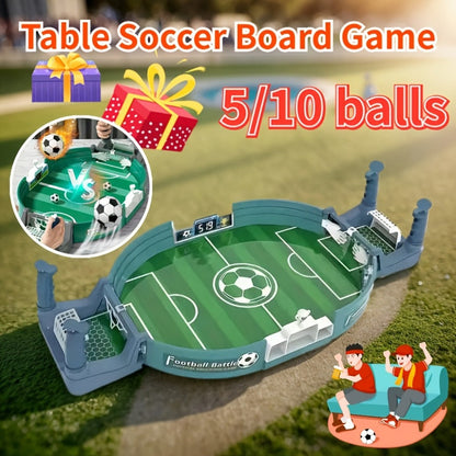 Portable Tabletop Football Game Set – Stand-Alone Table Design, Durable PP Material, 6 or 10 Balls, Family Party Board Game for Christmas Halloween Thanksgiving, Fun for Kids & Adults