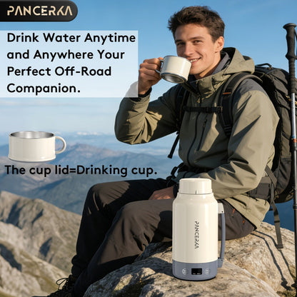 Portable Electric Kettle 400W – 1L 33.8oz Fast Heating 304 Stainless Steel Kettle with Smart Temperature Control, Boil & Warm Functions, Safe & Easy to Clean, Perfect for Travel & Home – Green, White