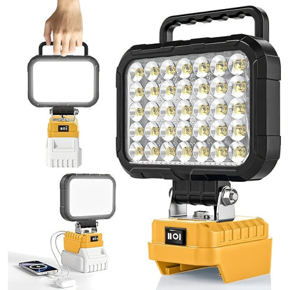 Waterproof LED Work Light – Dewalt / Makita / M18 Battery