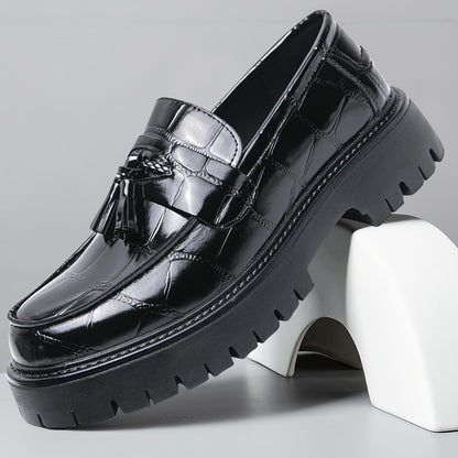 Men's Loafers & Slip-Ons - Platform Sole & Tassel Detail 268965