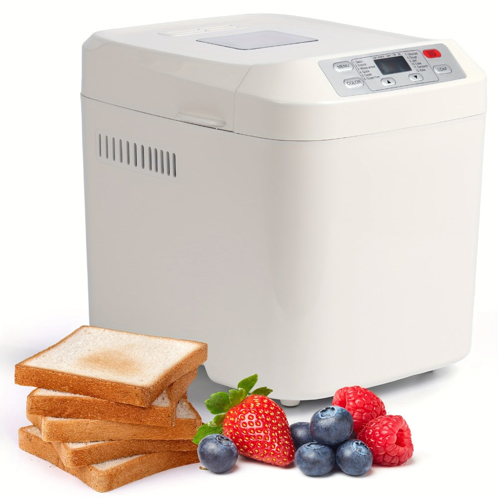 Bread Machine 2LB 12-in-1 Bread Maker with Gluten-Free Setting, Nonstick Pan, 2 Loaf Sizes, 13H Delay Timer & 1H Keep Warm – Automatic Home Bread Maker for Fresh Homemade Bread Every Day