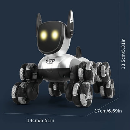 Robot Dog Toy for Kids – RC Smart Interactive Electronic Pet with Remote Control, Music & Action Show, Stunt Moves, Rechargeable STEM Gift for Boys & Girls Ages 3 4 5 6 8, Birthday Christmas Halloween