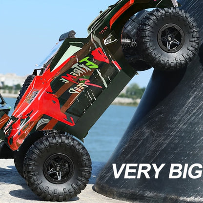 RC Climbing Car for Kids 3+ Full Proportional Drift 4WD Off-Road – Large High Speed Tank Style Remote Control Truck Toy Indoor Outdoor Birthday Christmas Holiday Gift Boys Children Mixed Color