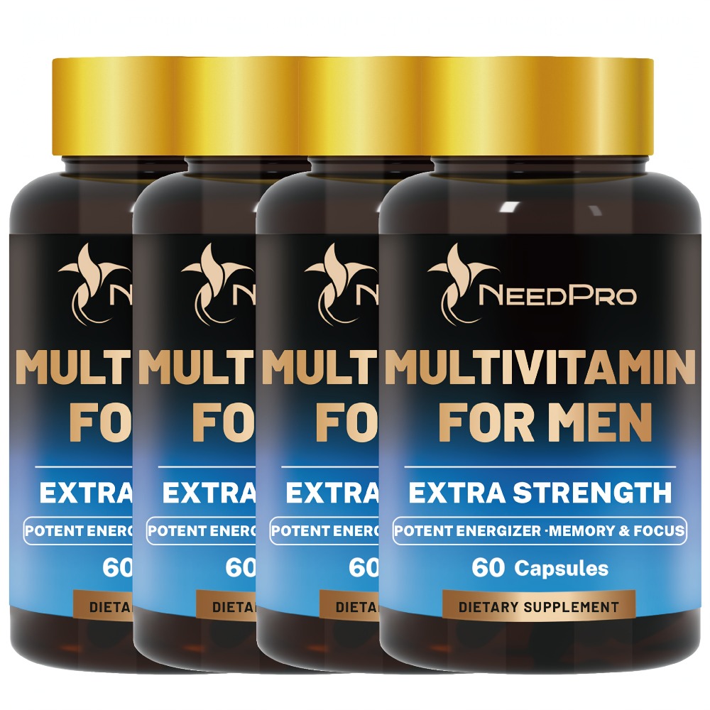 Men's Multivitamin 120 Capsules – Complete Daily Vitamin with Vitamin C, A, D, B6, B12, Zinc, Biotin & Folic Acid – Energy, Immunity & Exercise Support – Healthy Supplement for Men