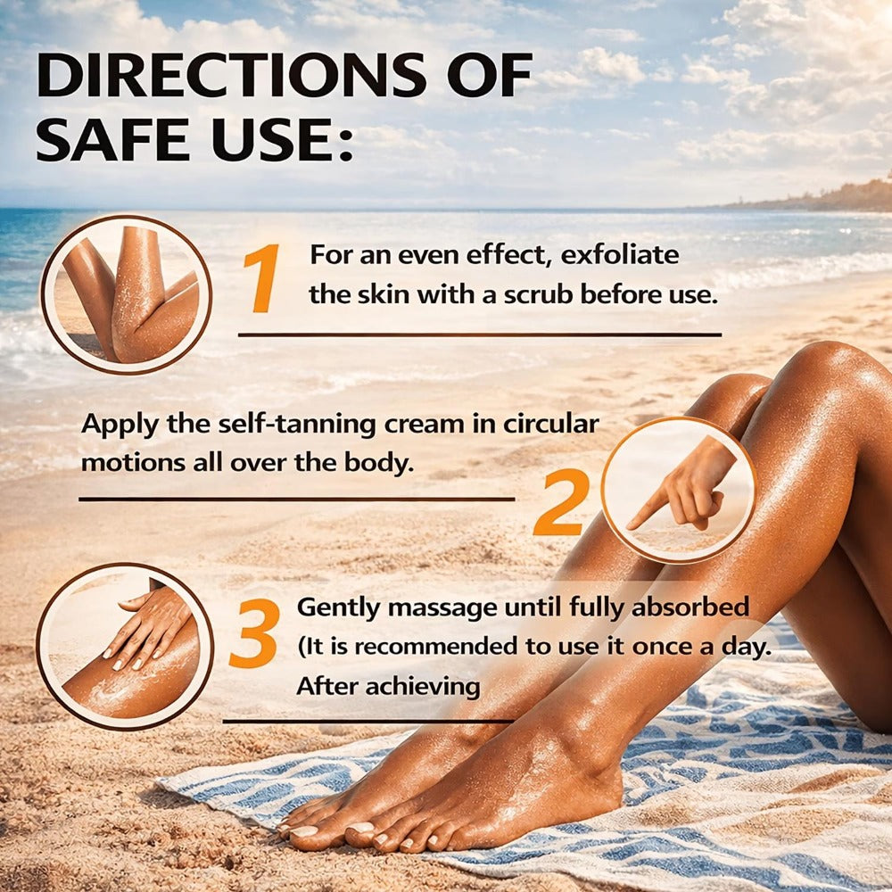 Tanning Lotion 3000X Coconut & Olive Extract Indoor Tanning Accelerator – Deep Bronze Glow Skin-Smoothing Sunless Tanner Keeps Skin Soft & Moisturized 100ml