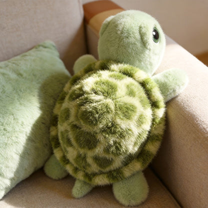 Turtle Plush Toy Big Eye Melancholy 15.75 Inch – Cute Sad Face Stuffed Animal Pillow, Soft Large Kawaii Plush Gift for Girls Kids Teens Birthday Christmas Holiday Present