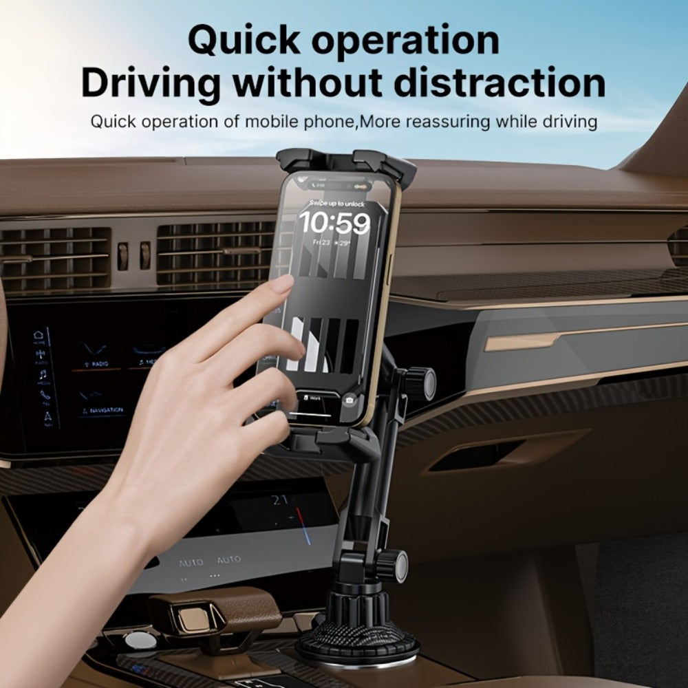 Car Phone Holder Cup Mount - Adjustable 4-13 Inch Device Stand, Universal Vehicle Cup Holder Phone Mount, Stable Grip for Safe Driving, TP08 Water Cup Style Bracket