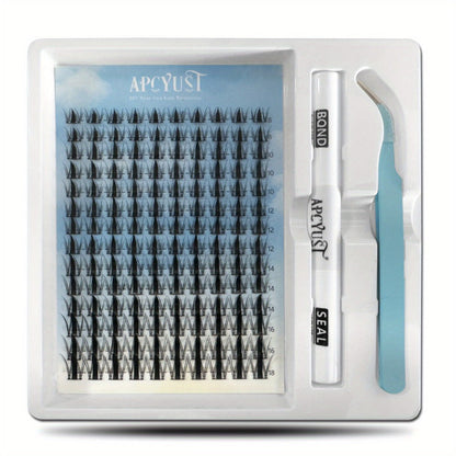 Spiky Wet-Look Fairy Lash Clusters Kit — Manga Anime C Curl Individual Spike Eyelash Extensions 8mm-18mm Mixed Length, Wispy Volume DIY False Lashes for Fantasy Glam & Editorial Looks