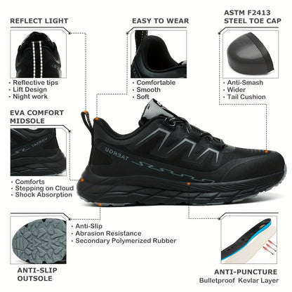 Men's Work & Safety Shoes - Non-Slip Sole Lightweight for Everyday Wear 561573