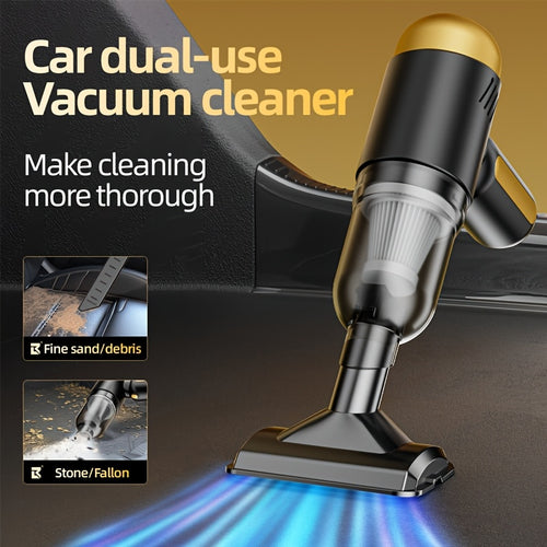 1pc Powerful Handheld Vacuum Cleaner, Car Mounted Vacuum Cleaner, Super Strong, High-Power, High Suction, Dry And Wet Dual-Purpose Sedan, Small, Mini, Handheld, Multi-Functional, Portable