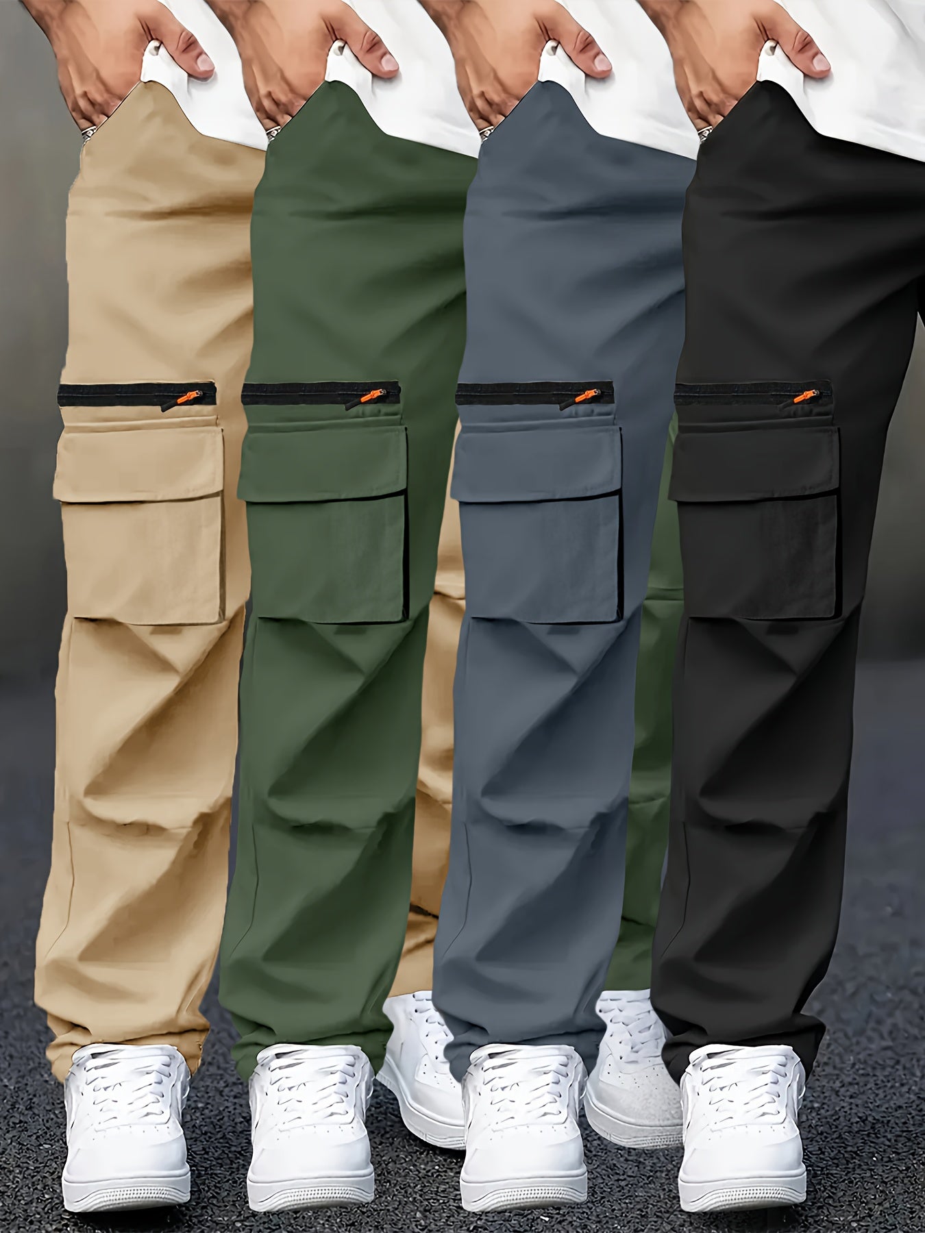 Men's Pants - Pocket Detail 368741