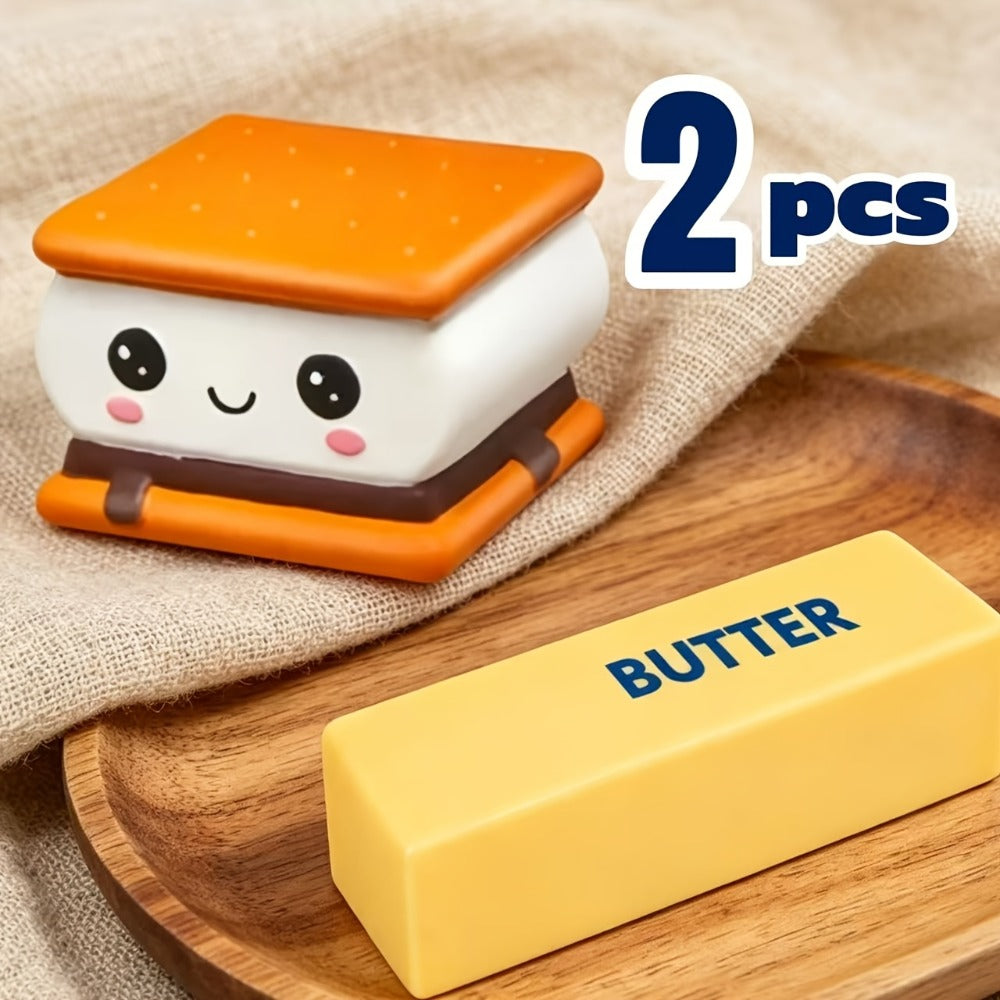 Chocolate Cookie Squishy Slow Rising Toy – Soft PU Sensory Fidget Squeeze Toy for Kids | Non-Toxic, Safe, Stress Relief | Butter & Chocolate Scented