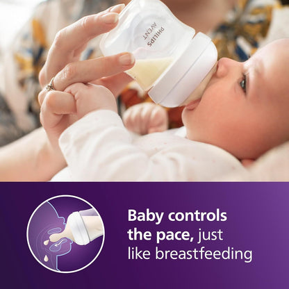Anti-Colic Baby Bottle Set - Wide-Neck Leak-Resistant Design Style 8085