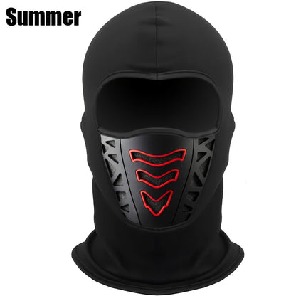 Motorcycle Full Face Mask Winter Thermal – Windproof Anti-Dust Neck Cover, Breathable Air Vents, Cold Weather Balaclava for Men, Snug Fit, Glasses-Compatible Riding Face Mask