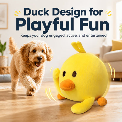 Electronic Bouncing Dog Toy with Animal Sound - USB Rechargeable Interactive Rolling Ball, Voice Recording & Music Mode, Washable Motion Sensor Toy for Small Medium Dogs & Puppies
