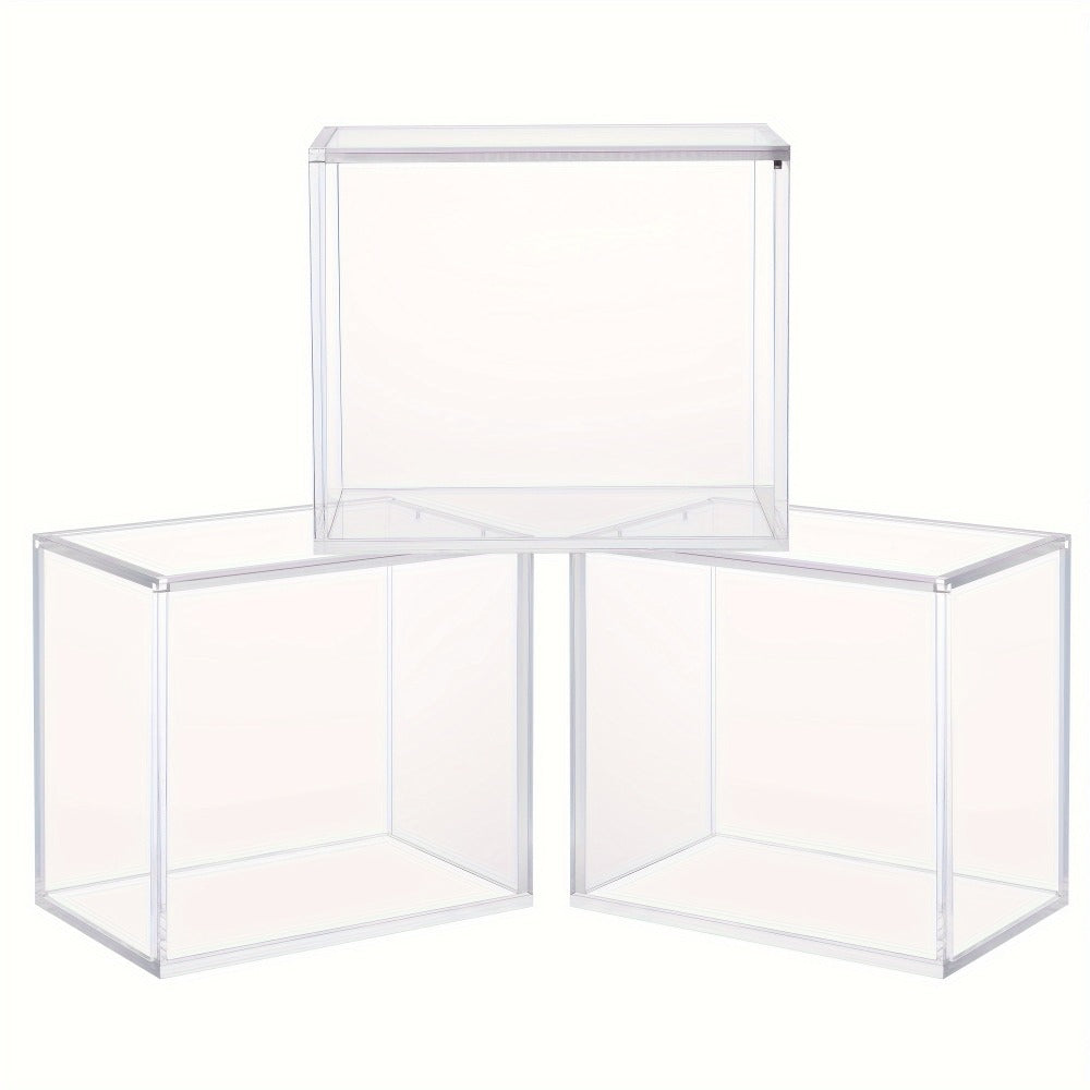 Acrylic Booster Box Display Case with Magnetic Lid – Thick 5mm Clear Protective Storage for Pokemon TCG Card Collectors, 3/4/6 Pack, 5.8"x3.5"x5.3"