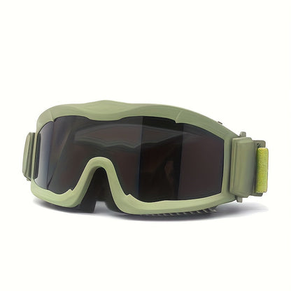 Polarized Off-Road Goggles Windproof – Wide Field of View, Anti-Fog, Durable Sports Glasses for Desert Snow Sand Outdoor Motorcycle Cycling Hiking