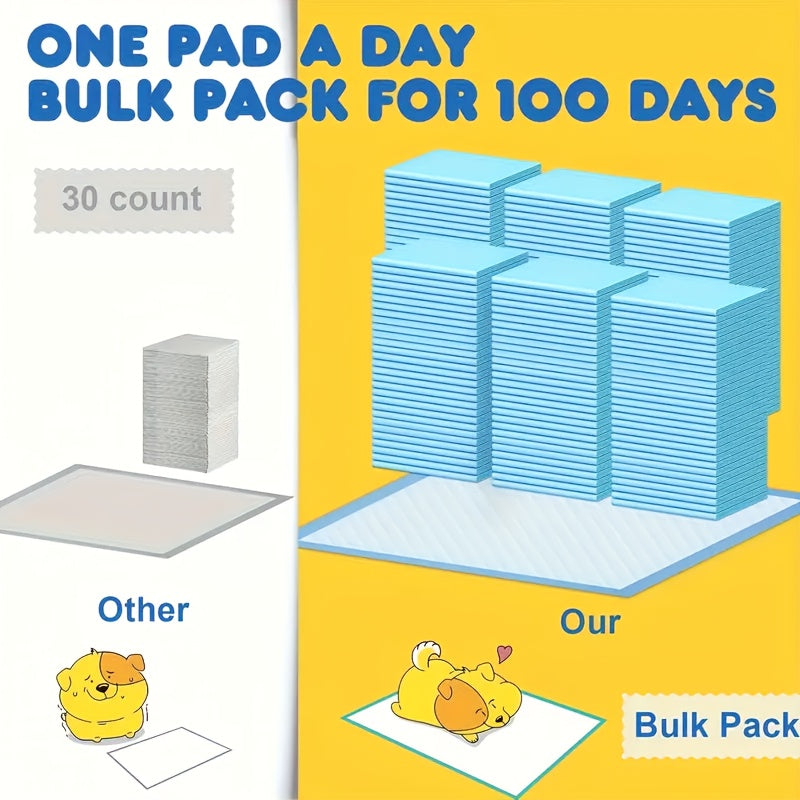 Bulk Pet Pee Pads 50 to 400-Count – Super Absorbent Leak-Proof Disposable Training Pads 23.6"x23.6" | For Dogs, Puppies, Cats & Rabbits | Extra Thick Option Available | Multi-Pet Household Value Pack