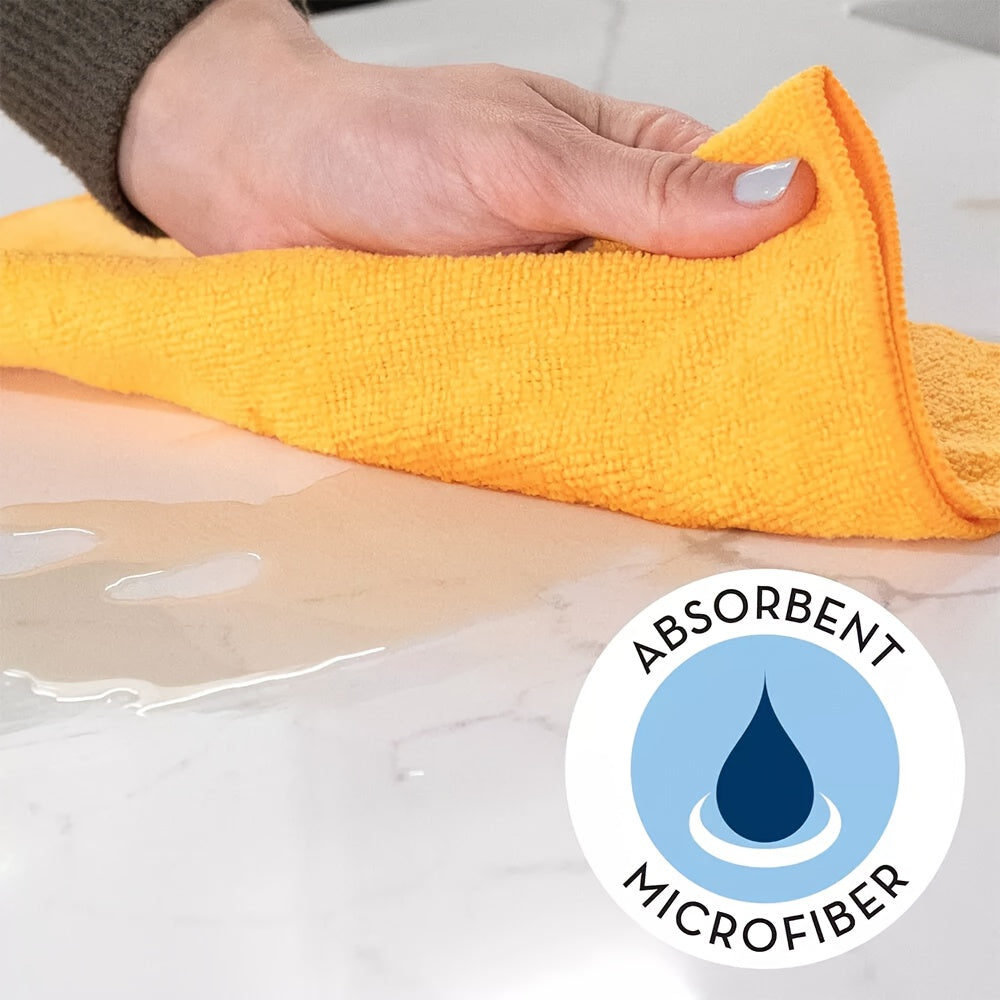 50/60pcs Ultra-Soft Microfiber Cleaning Cloths - Quick-Drying, Absorbent And Streak-Free, Multifunctional Household Rags for Kitchen, Bathroom, And General Cleaning - Durable, Reusable, And Machine Washable - Essential Reusable Cleaning Supplies