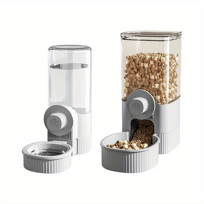 Hanging Cage Pet Water Dispenser & Automatic Feeder – No-Drip Gravity Feed Bowl for Rabbits, Guinea Pigs, Hamsters & Small Animals | Cage-Mount Design, Easy Refill