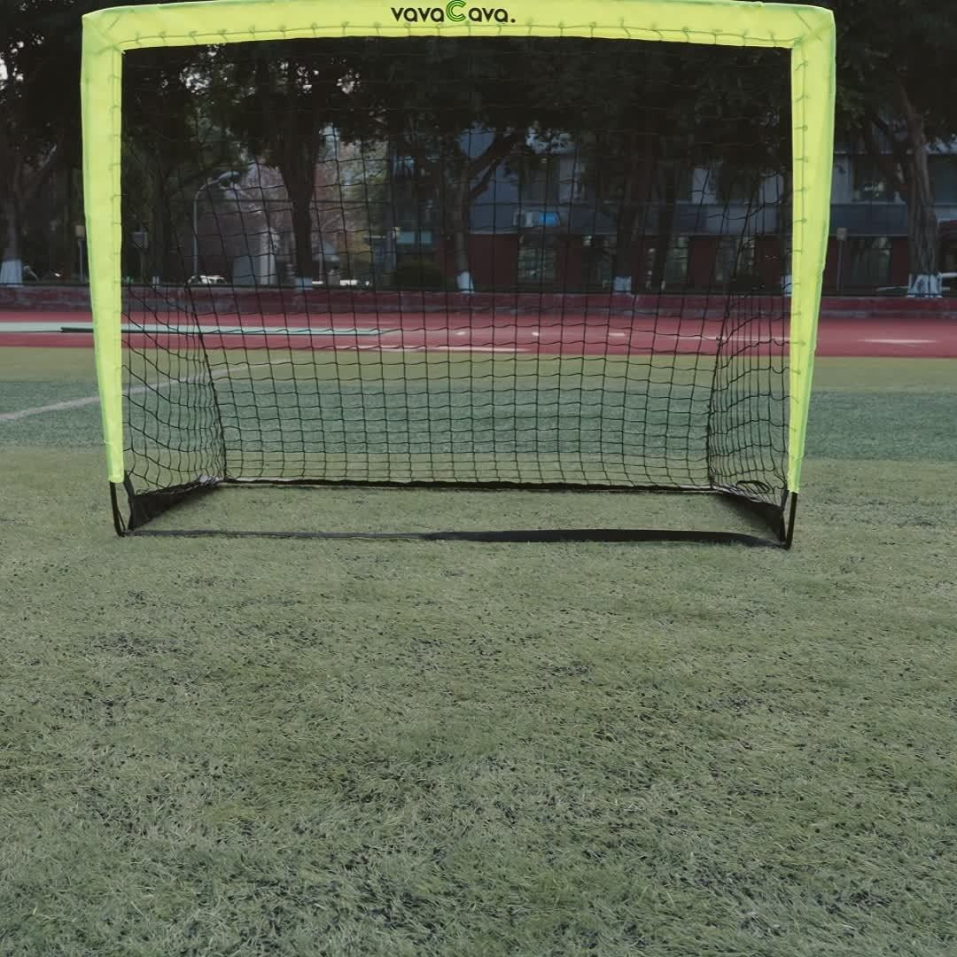 Portable Soccer Goals Set of 2 with Nets 4'x3' Backyard Indoor Outdoor Soccer Goal Kit with 2 Soccer Balls Pump and Carrying Bag for Kids Adults Training Practice